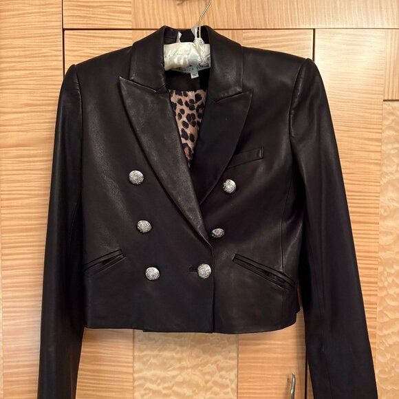 Veronica Beard Jackets & Blazers - Veronica Beard Black Leather Jacket